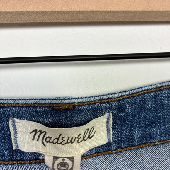 Madewell Curvy Stovepipe Jeans Medium Indigo High Rise Straight Leg 27 Petite - Picture 7 of 8